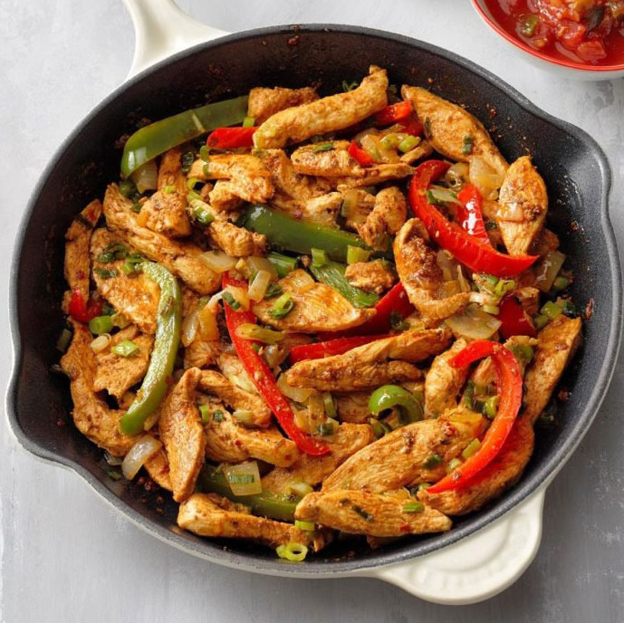 fajitas de pollo
