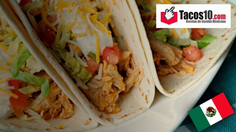 Tacos de pollo bajos en calorías