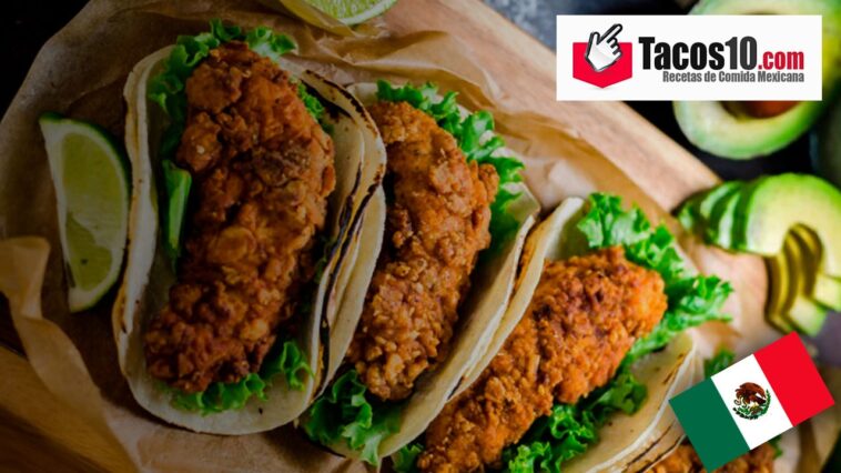 Tacos de pollo frito