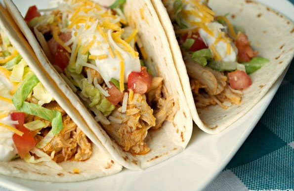 tacos de pollo bajos en calorias