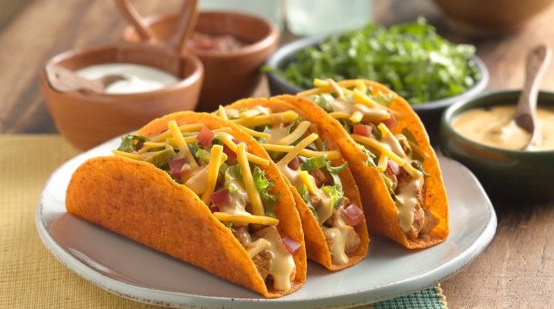 tacos de pollo y queso