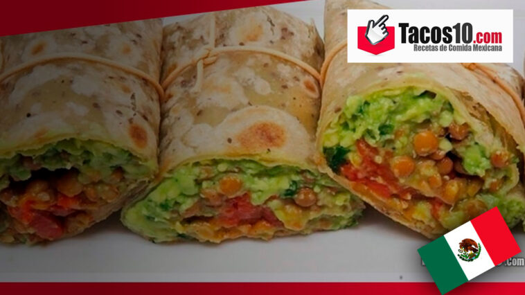 Burrito con guacamole