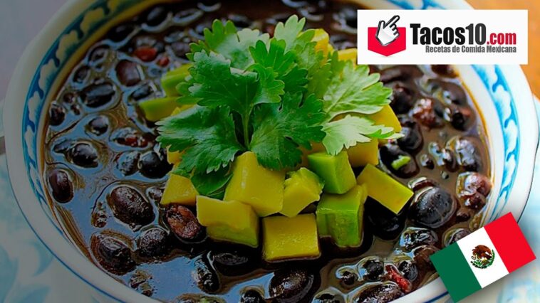 Frijoles con aguacate