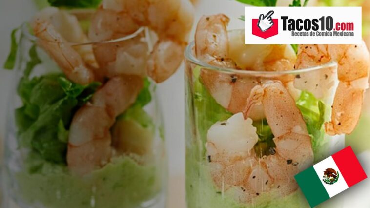 Aguacate con gambas