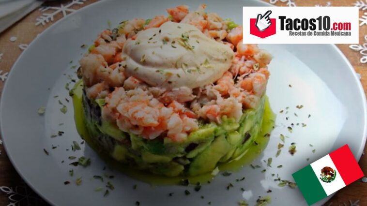 Aguacate con langostinos