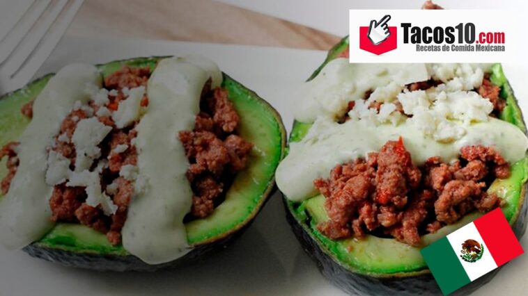 Aguacate relleno carne molida