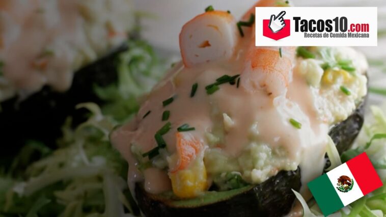 Aguacates rellenos atún y gambas