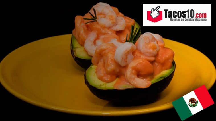 Aguacates rellenos de camarón