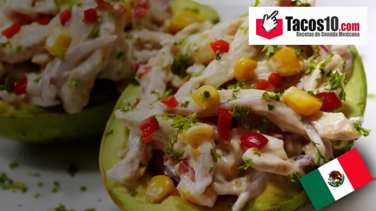 Aguacates rellenos pollo