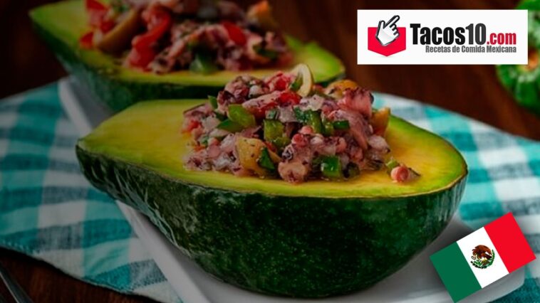 Aguacates rellenos pulpo