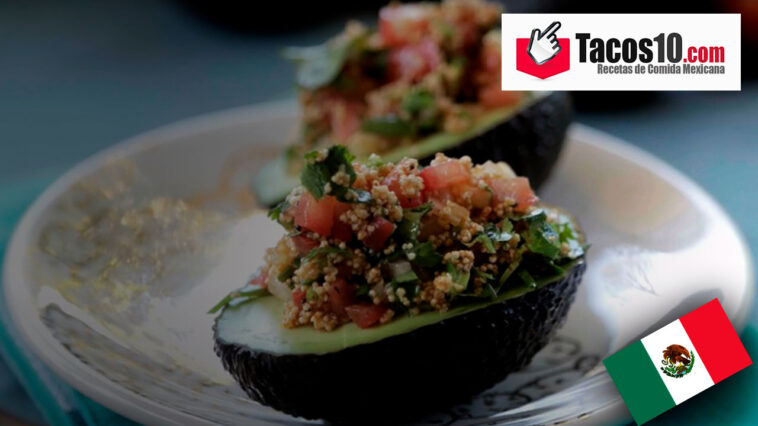 Aguacates rellenos vegetarianos