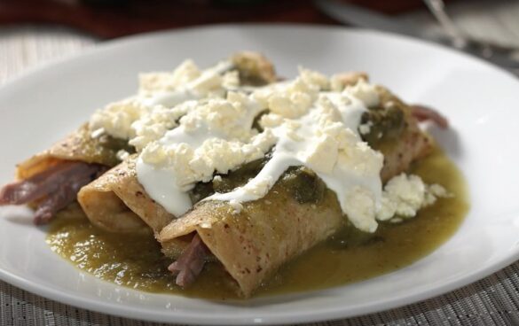 enchilada de cecina