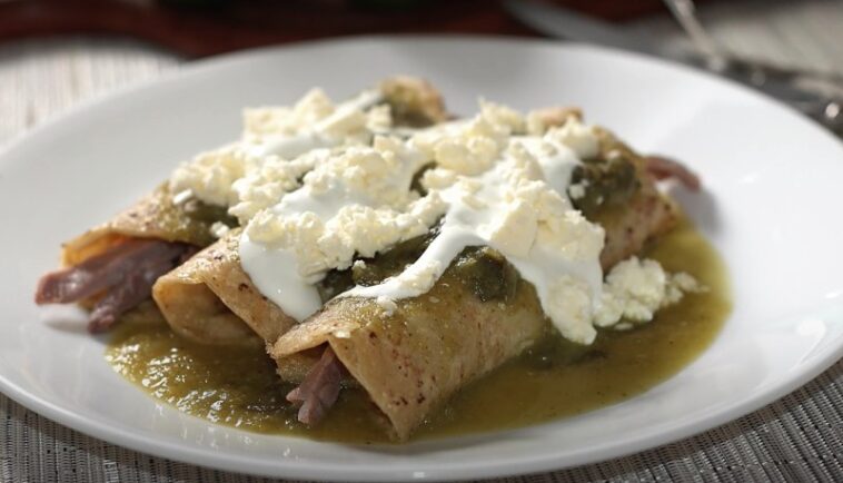 enchilada de cecina