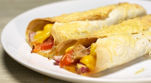 enchiladas de atún y queso