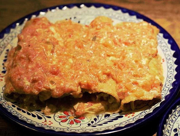 enchiladas de nata