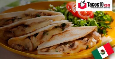 Quesadillas de champiñones