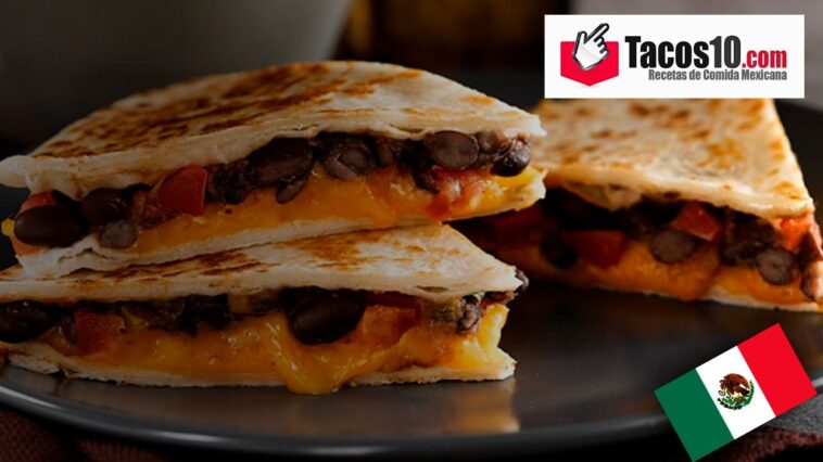 Quesadillas de frijoles y queso
