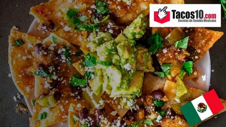 Chilaquiles con guacamole