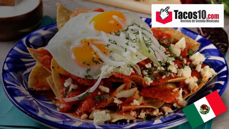 Chilaquiles con huevo estrellado