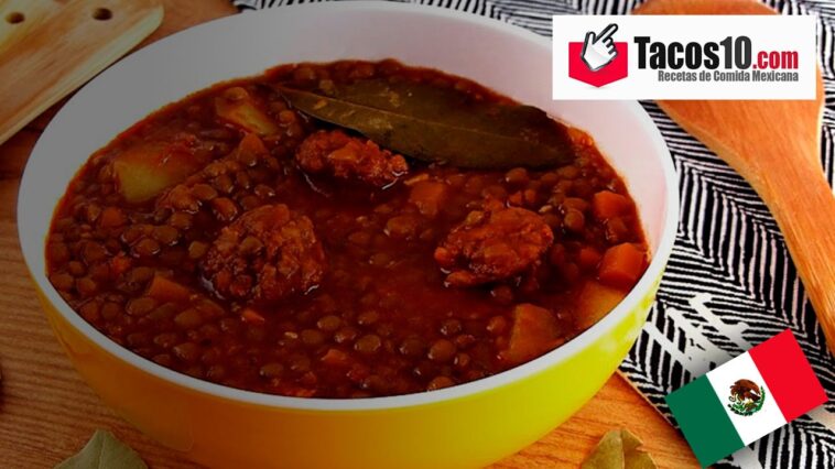 Sopa de lentejas con chorizo