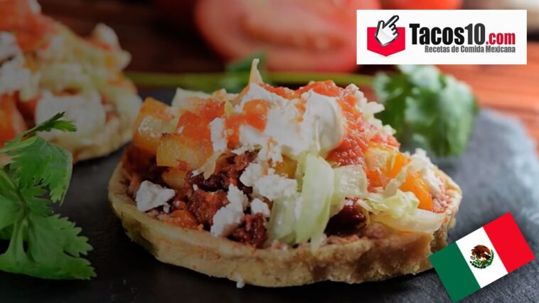 Sopes de papa con chorizo