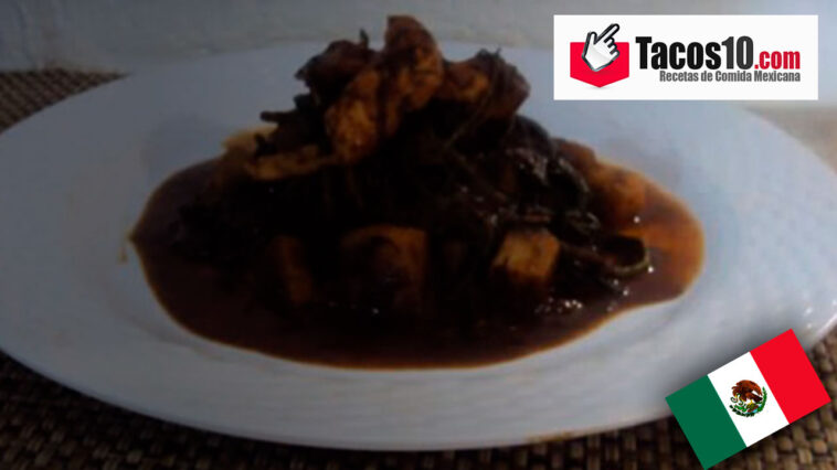 Romeritos con mole y pollo