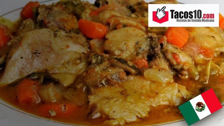 Pollo guisado con verduras